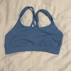 lululemon athletica Dusty Blue Strappy Sports Bra